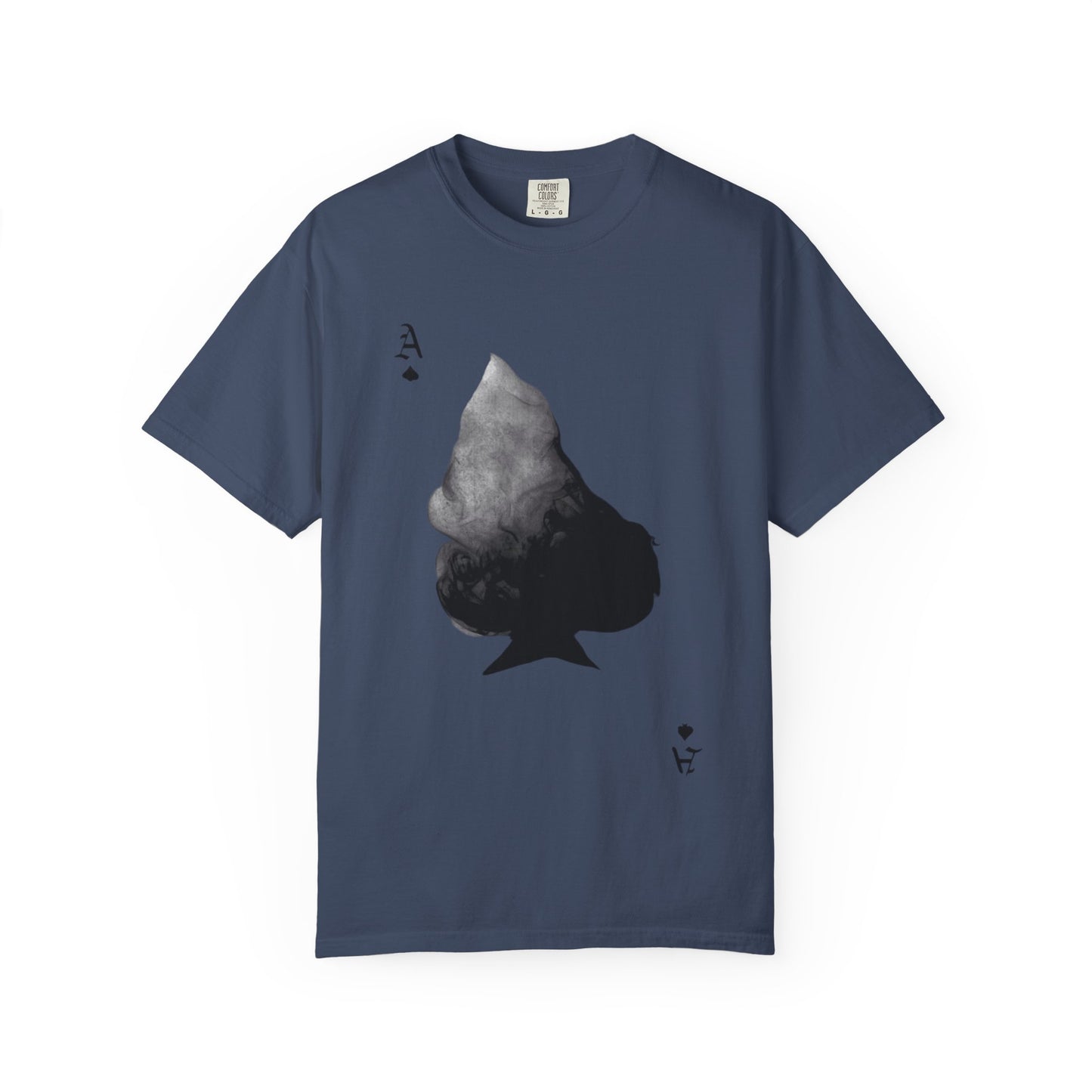 Ace of Spades Garment-Dyed T-Shirt | Cool Casual Wear, Poker Night Outfit,