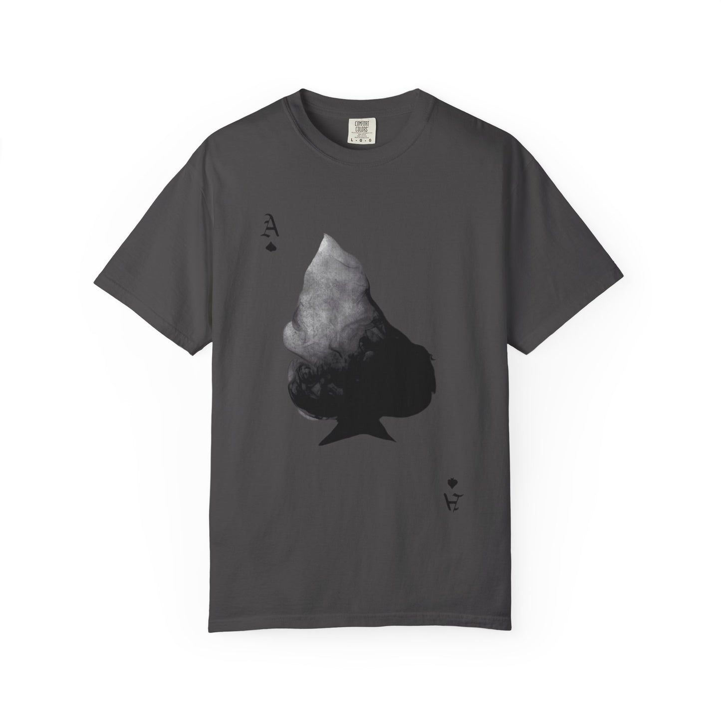 Ace of Spades Garment-Dyed T-Shirt | Cool Casual Wear, Poker Night Outfit,