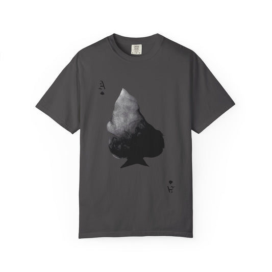 Ace of Spades Garment-Dyed T-Shirt | Cool Casual Wear, Poker Night Outfit,