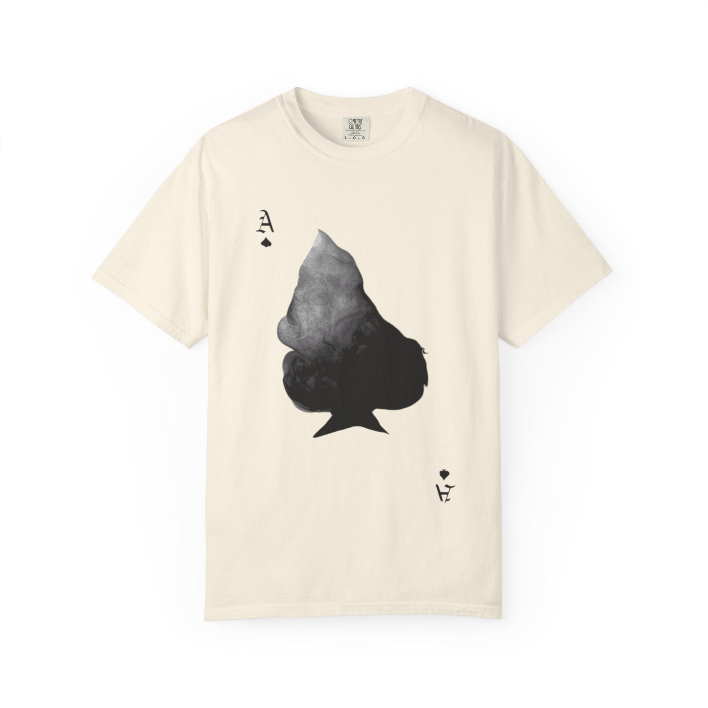 Ace of Spades Garment-Dyed T-Shirt | Cool Casual Wear, Poker Night Outfit,