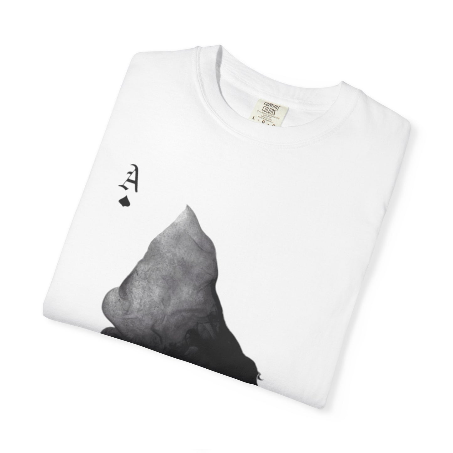 Ace of Spades Garment-Dyed T-Shirt | Cool Casual Wear, Poker Night Outfit,