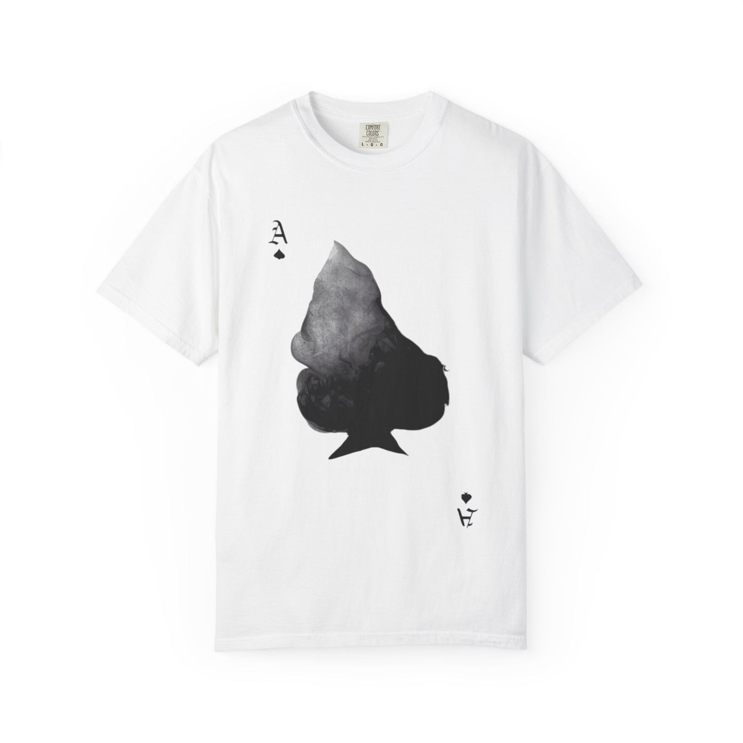 Ace of Spades Garment-Dyed T-Shirt | Cool Casual Wear, Poker Night Outfit,